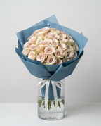 Blush Ivory Rose Bouquet
