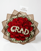 Personalized Red Rose Bouquet