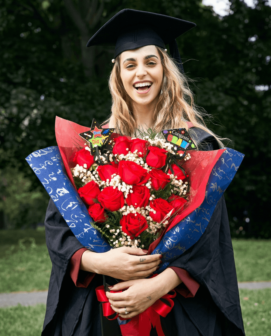 You Did It Graduation Rose Bouquet