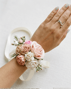 Blush Garden Floral Wrist Corsage