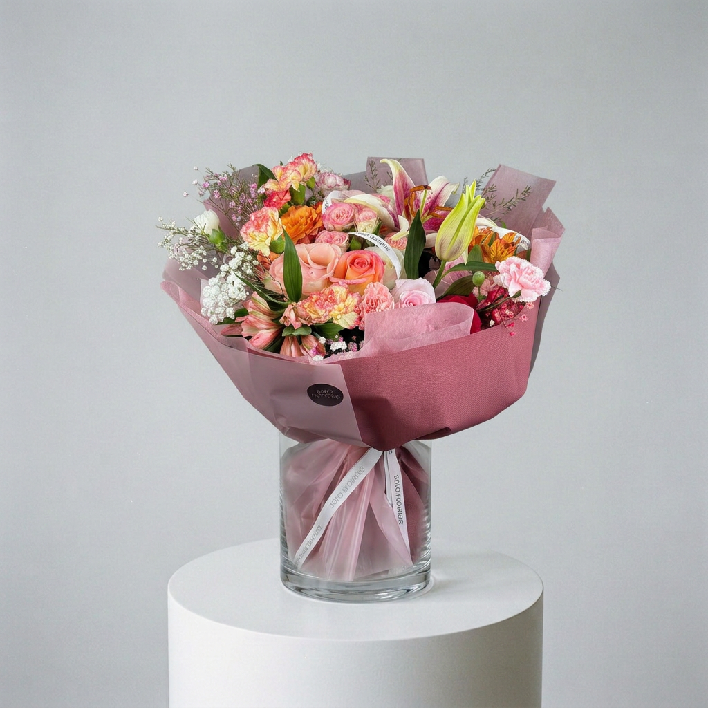 Blush Spring Garden Bouquet