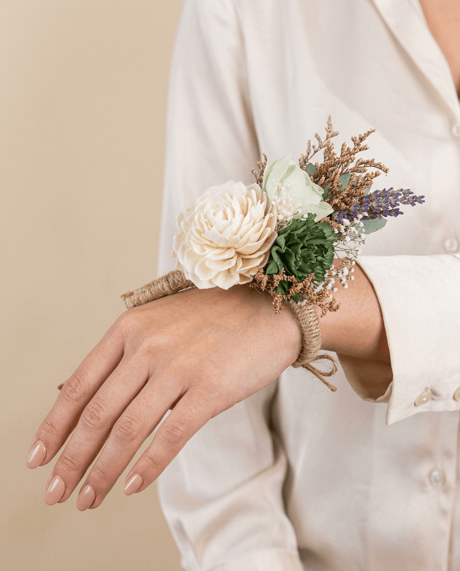 Rustic Meadow Wrist Corsage
