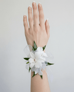 White Orchid Elegance Wrist Corsage