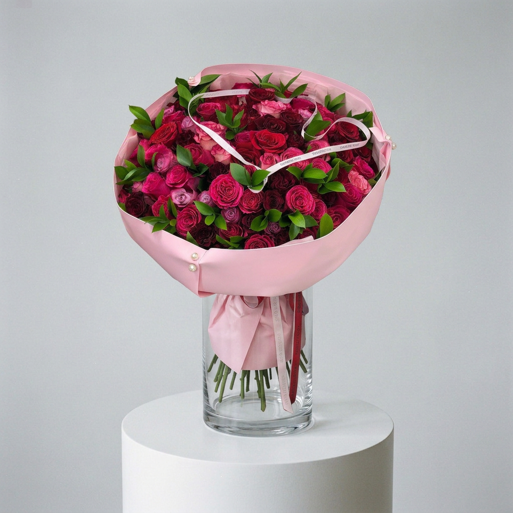 Blush Romance Rose Bouquet