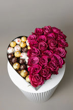 Sweet Heart Rose & Chocolate Box