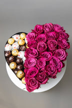 Sweet Heart Rose & Chocolate Box