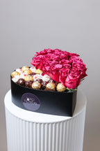 Sweet Heart Rose & Chocolate Box