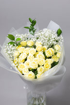 Lemon Glow Spray Roses