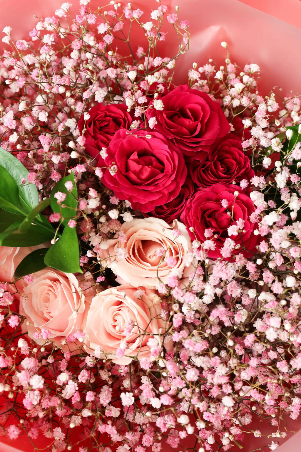 Blushing Charm Rose Bouquet