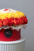 Sunset Harmony Rose Box