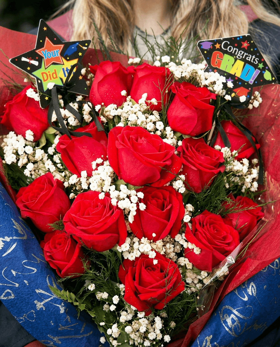 You Did It Graduation Rose Bouquet