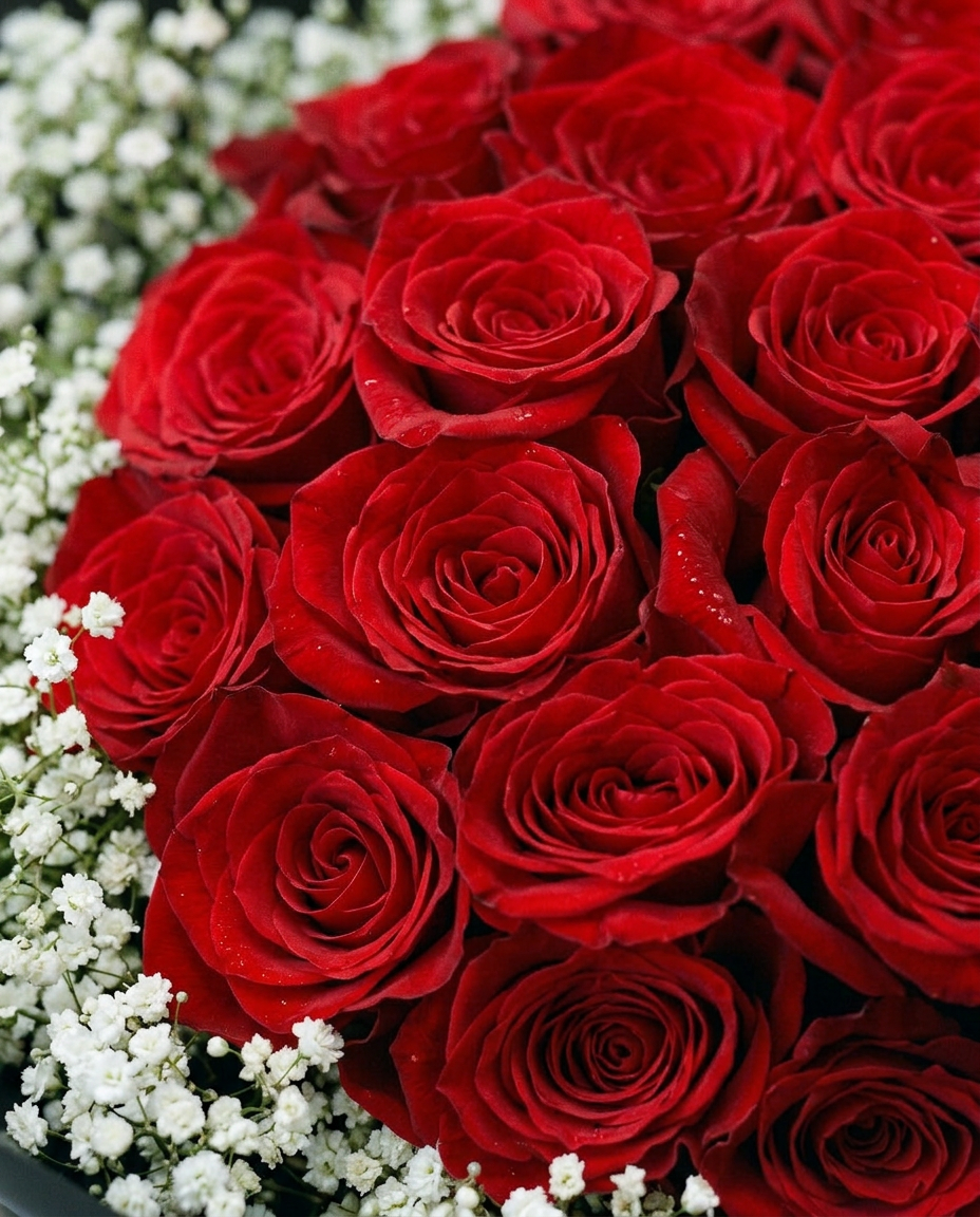 Midnight Red Rose Bouquet