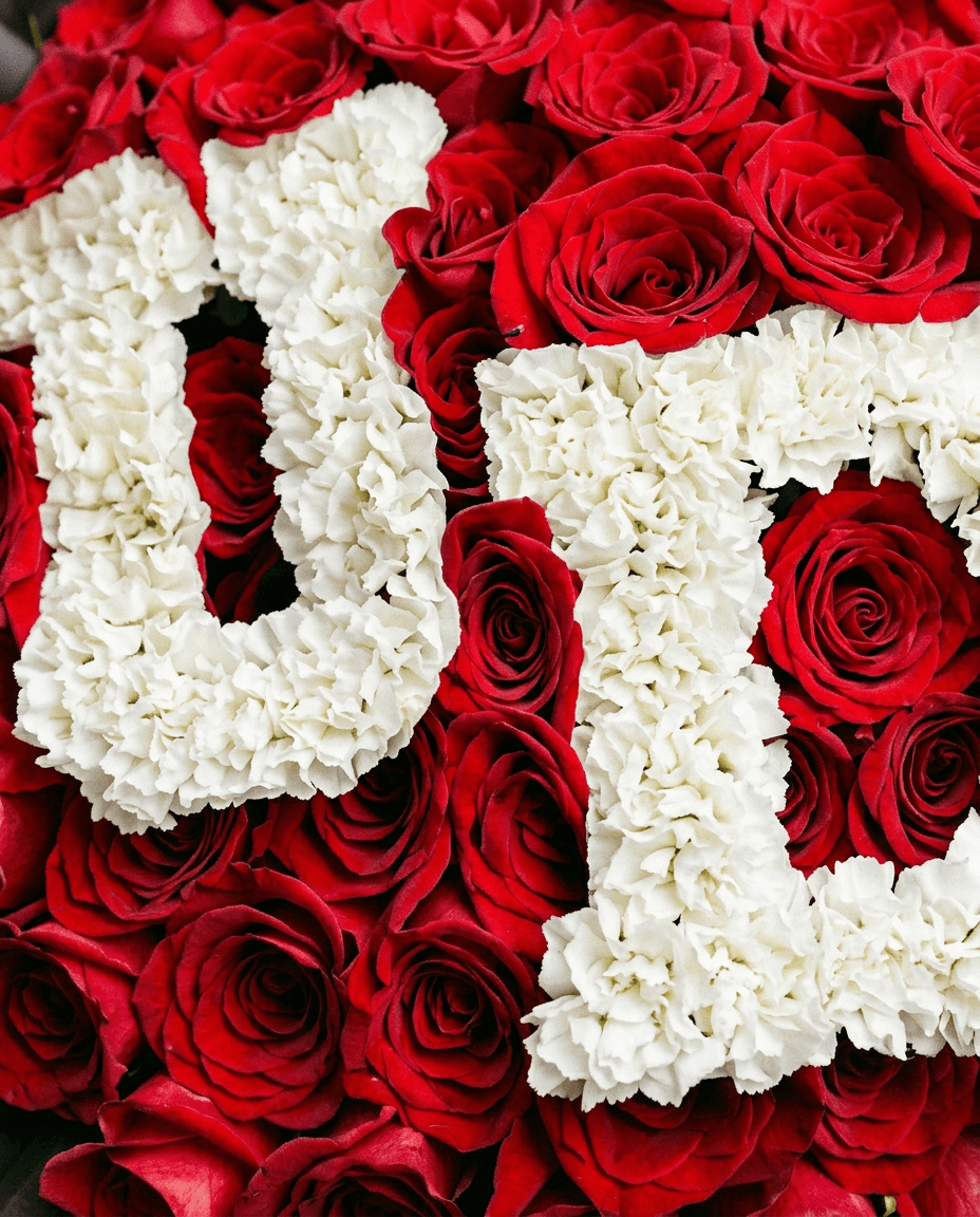 Custom Letter Rose Bouquet