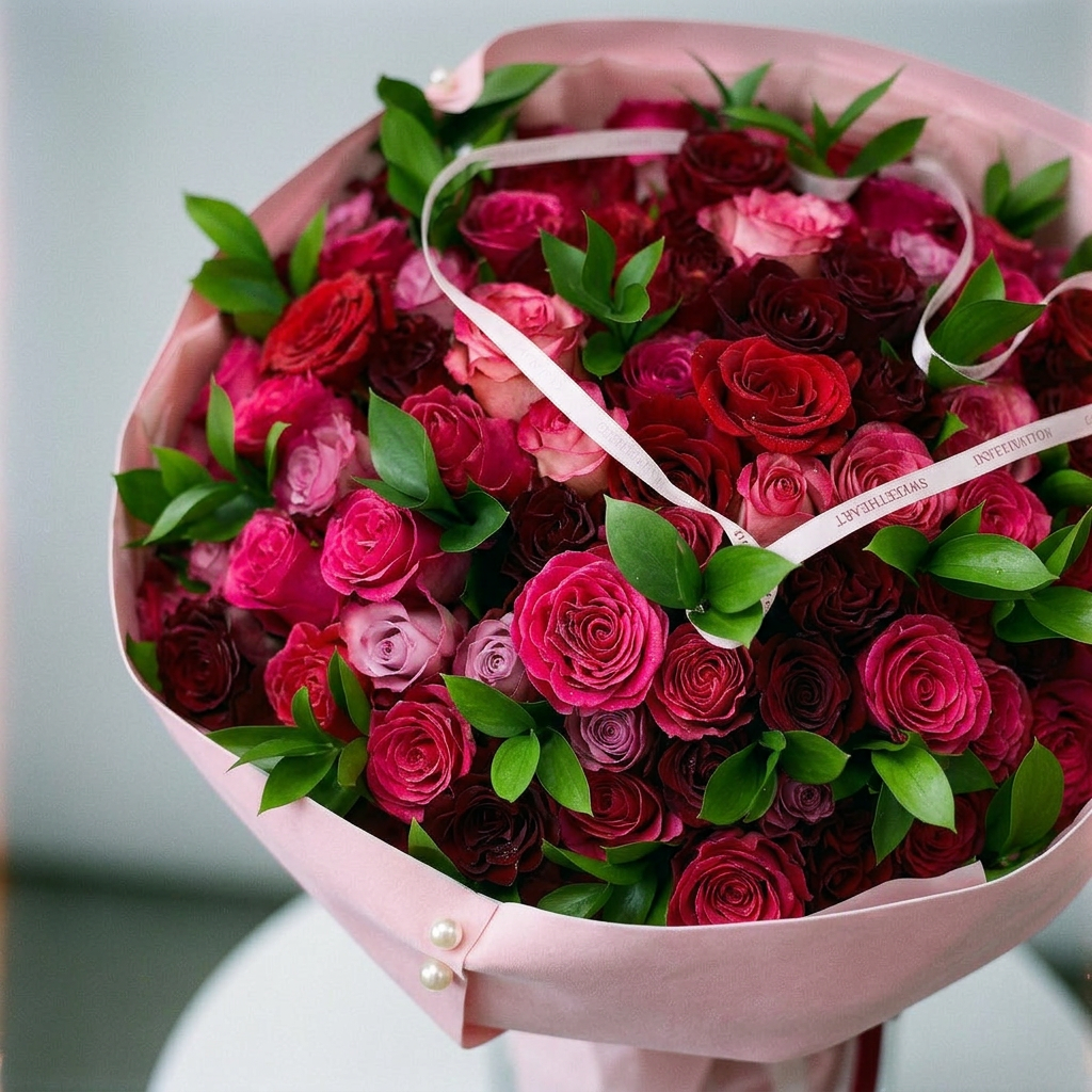 Blush Romance Rose Bouquet