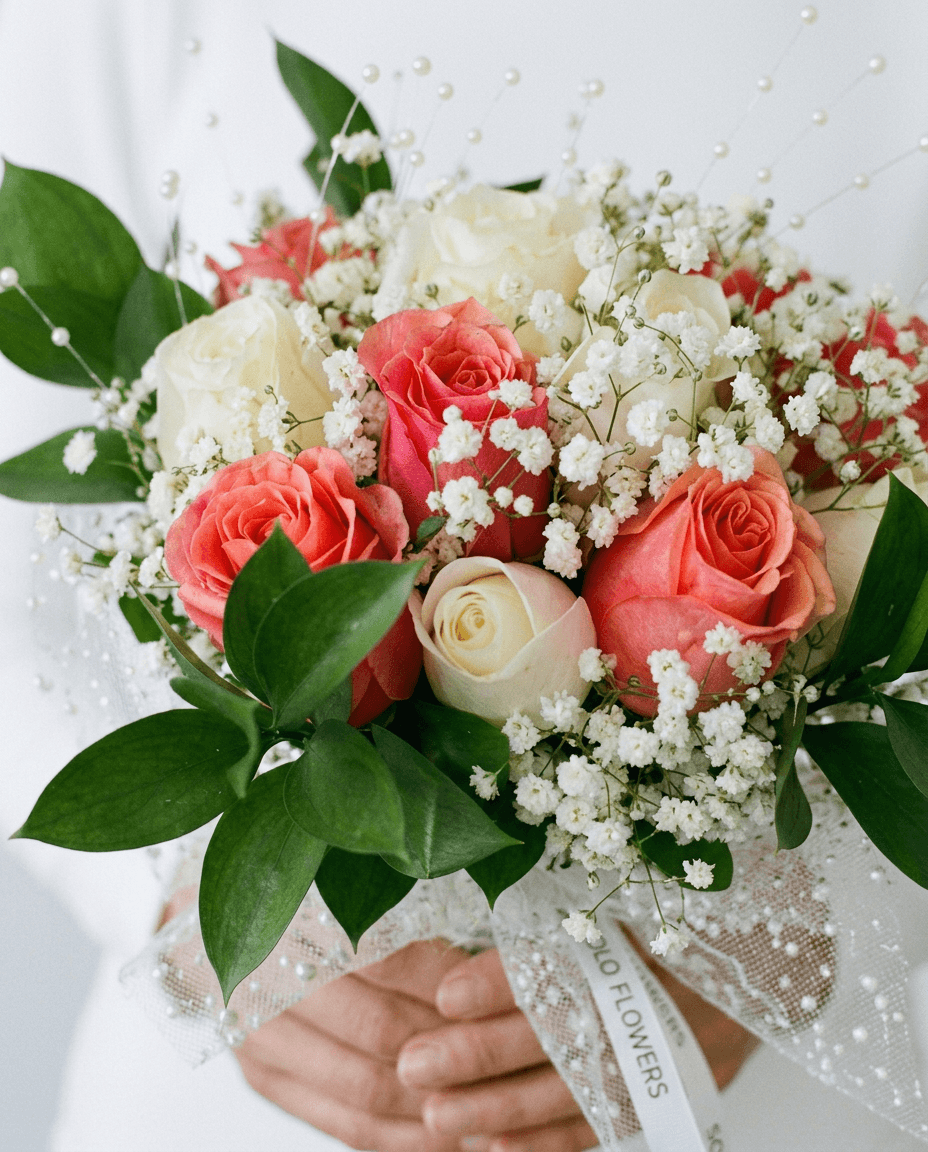 Coral Charm Bridal Bouquet