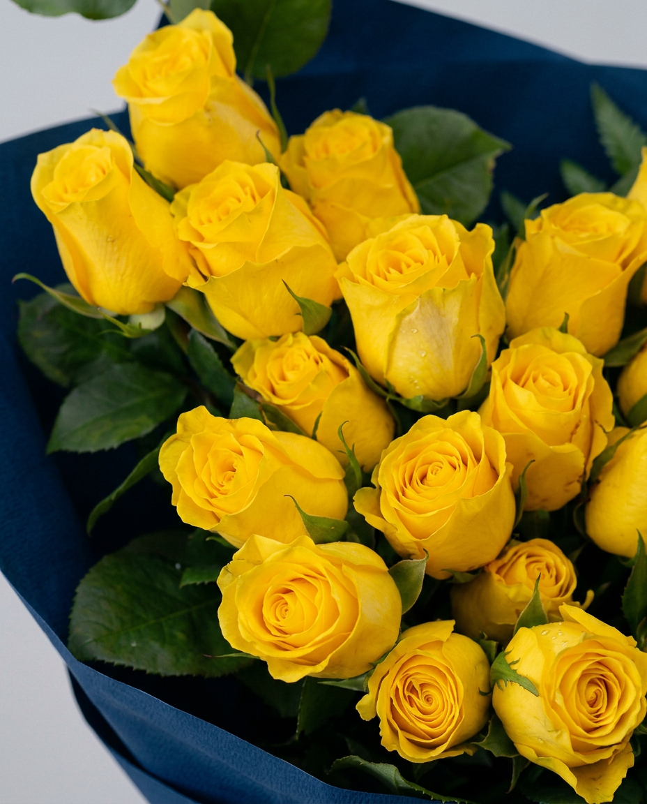 Golden Yellow Rose Bouquet