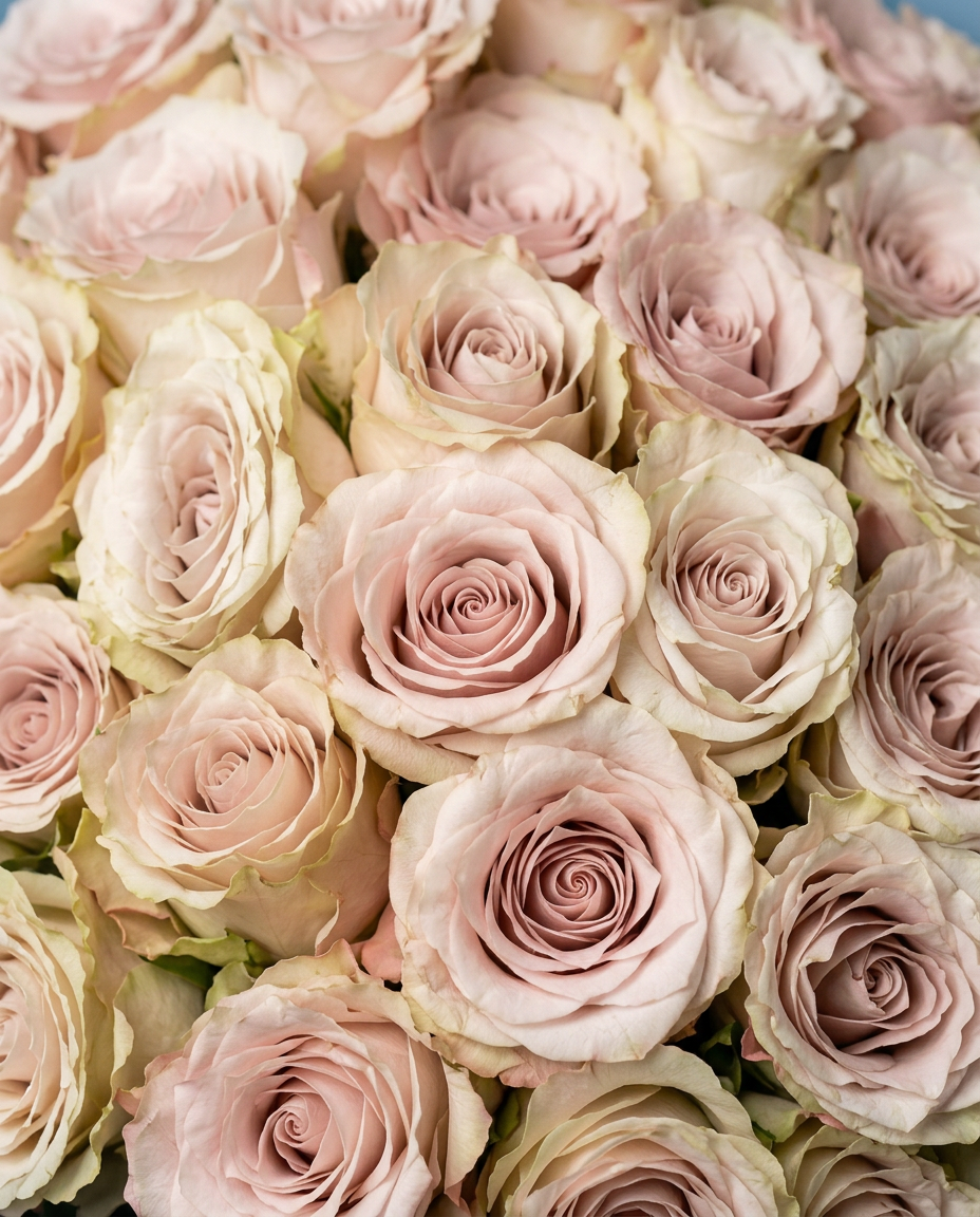 Blush Ivory Rose Bouquet