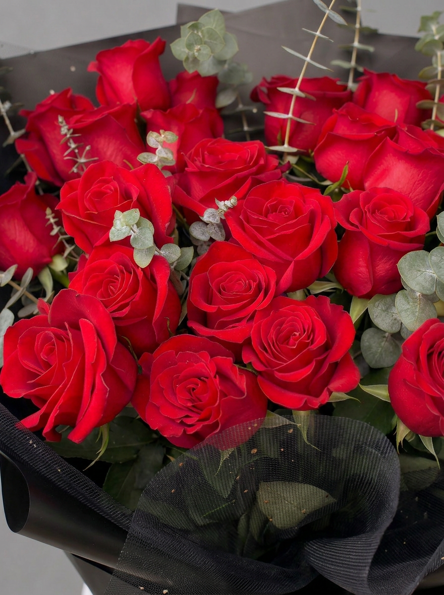 Velvet Red Rose Bouquet