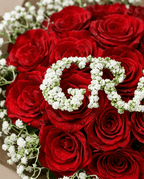 Personalized Red Rose Bouquet