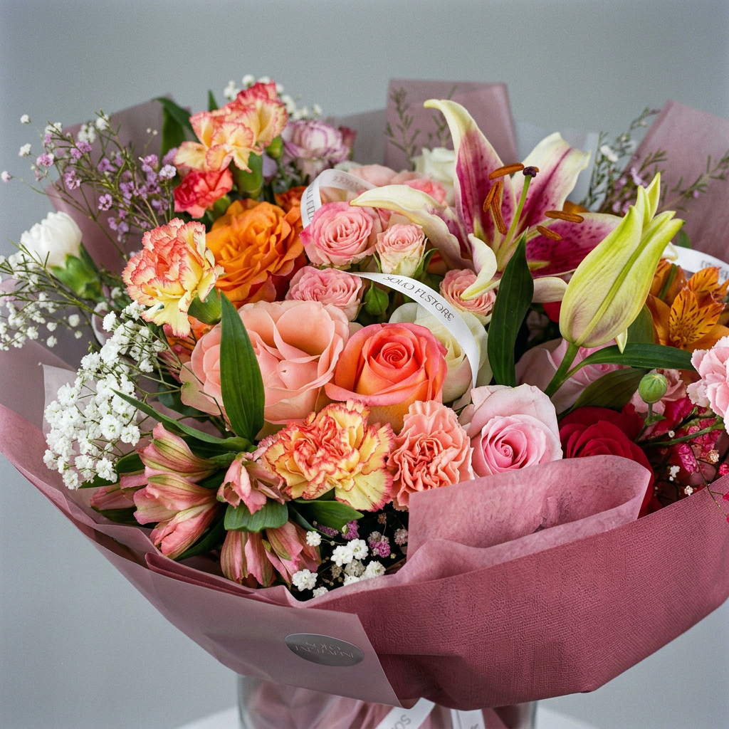 Blush Spring Garden Bouquet