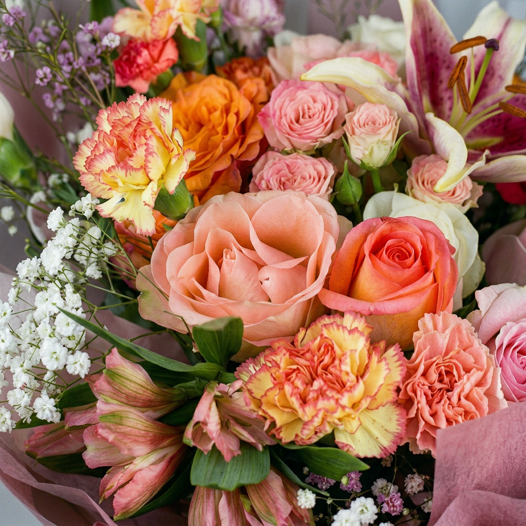 Blush Spring Garden Bouquet