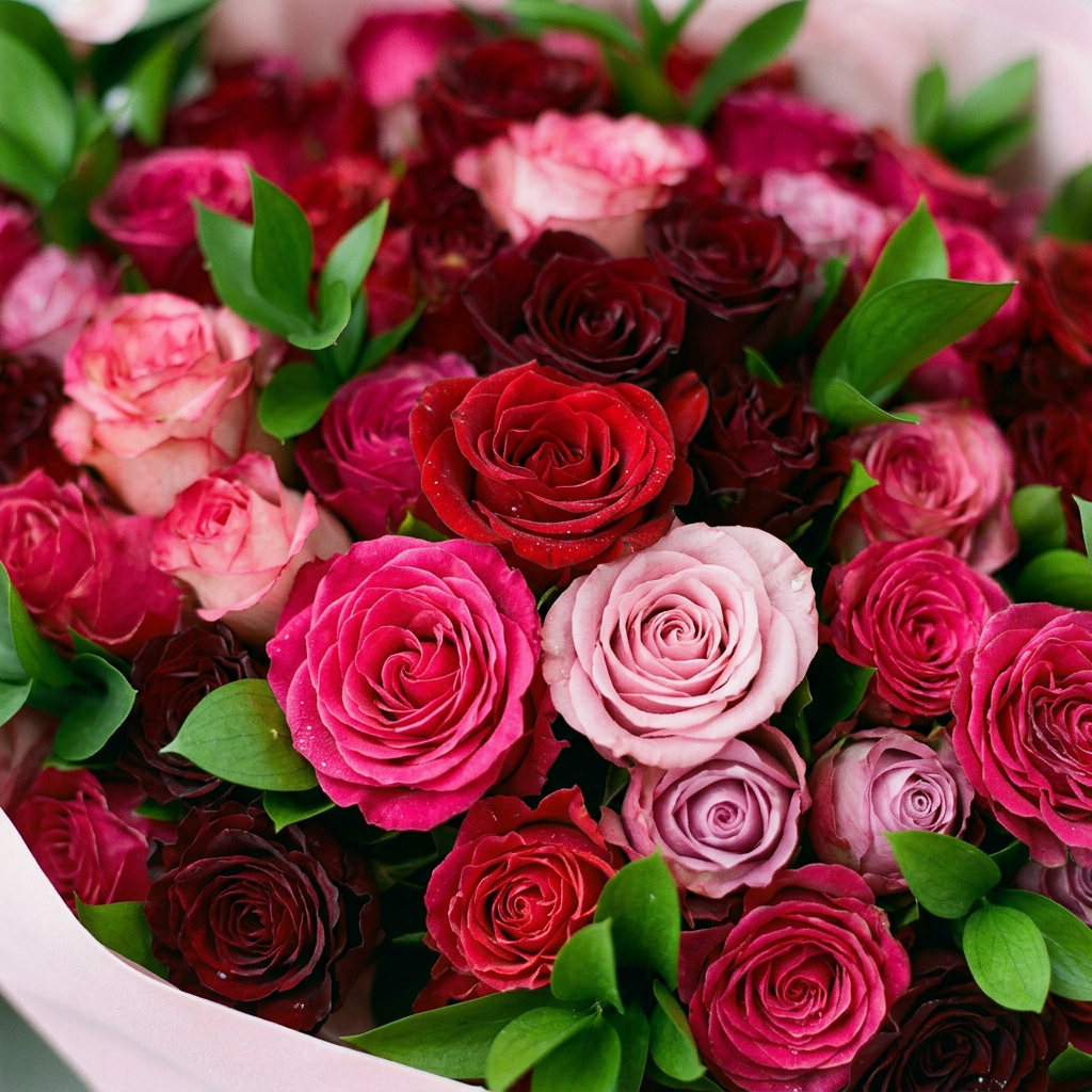 Blush Romance Rose Bouquet