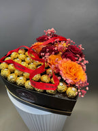 Golden Holiday Heart Box