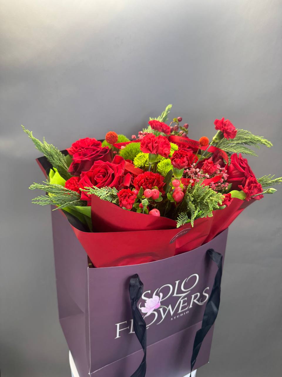 Christmas Ruby Bouquet