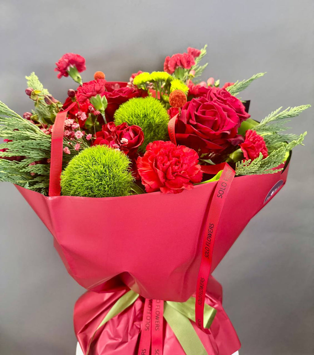 Christmas Ruby Bouquet