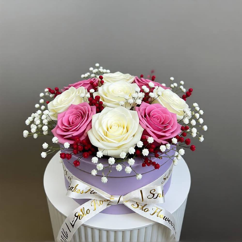 Lavender Blush Rose Box