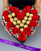 Sweetheart Rose & Chocolate Box